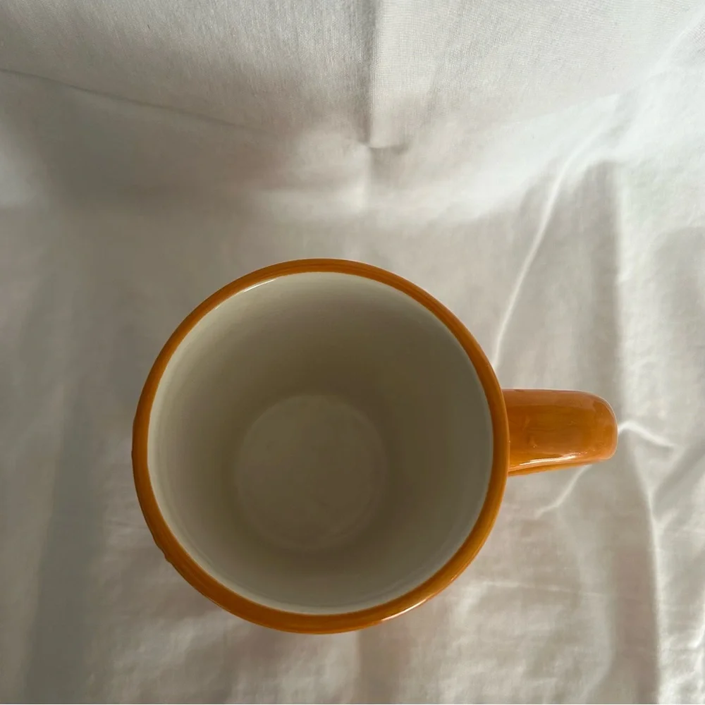 Williams Sonoma Halloween black scarecrow mug